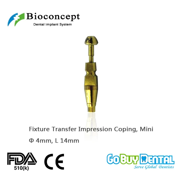 

Bioconcept Hex Mini Fixture Transfer Impression Coping φ4.0mm, Length 14mm for Closed Tray(361170)