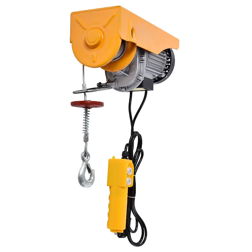 PA400 Mini Elettrico Della Gru Della Gru Portatile 200-400kg 12 Metri Piccola Casa Ristrutturazione Gru Gru 110 V/ 220V 950W 12 m/min Vendita Calda