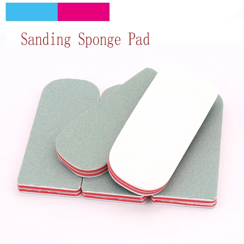 5pcs Nail File Double-side Sanding Buffer Pad Pedicure Manicure Woodworking Buffing Block Polish Grinding Pad Abrasive Tools