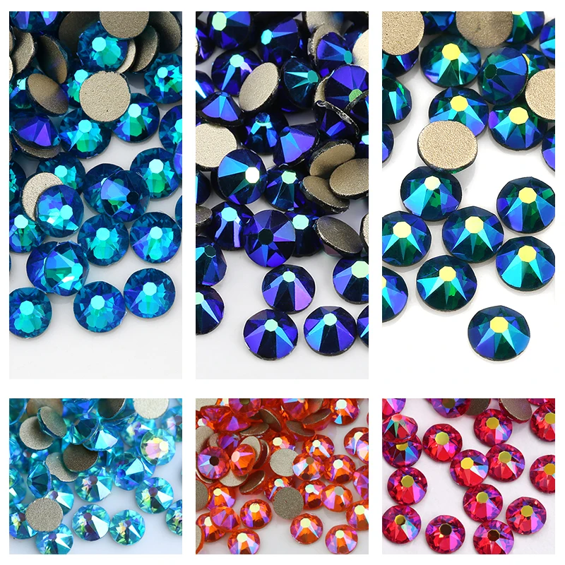 QIAO 2088 Cut SS16 Many Colors Flat back nail art deco non hotfix rhinestones for Rhinestone & Decoration glue on stone