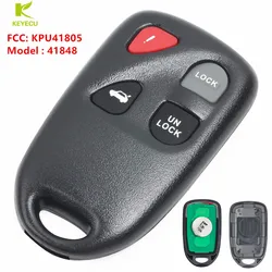 KEYECU New Keyless Entry Remote Fob Chiave Dell'automobile di 4 Pulsante per 2004-2008 Mazda RX8 FCC ID: KPU41805 Modello 41848