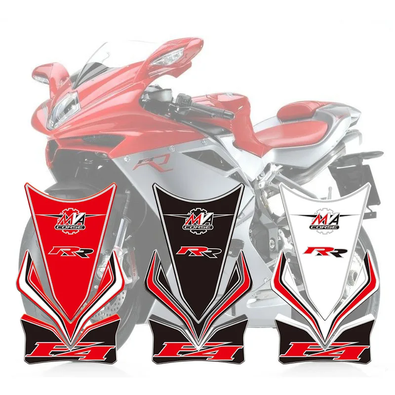 

Motorcycle Fishbone Protector Sticker 3D Rubber sticker Motorcycle Tank sticker For MV Agusta F4 RR 2016