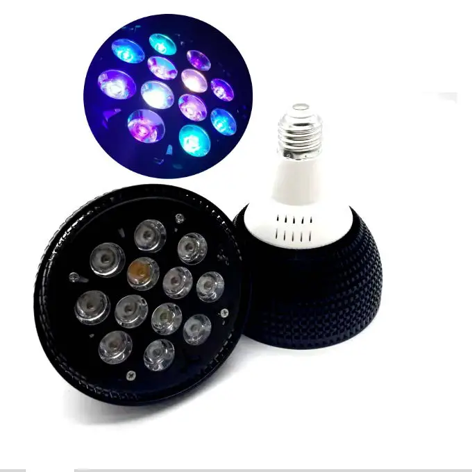 36W customized colors aquarium led lighting coral marine lamp fish tank light plant grown bulbfor reef fish algae sps lps