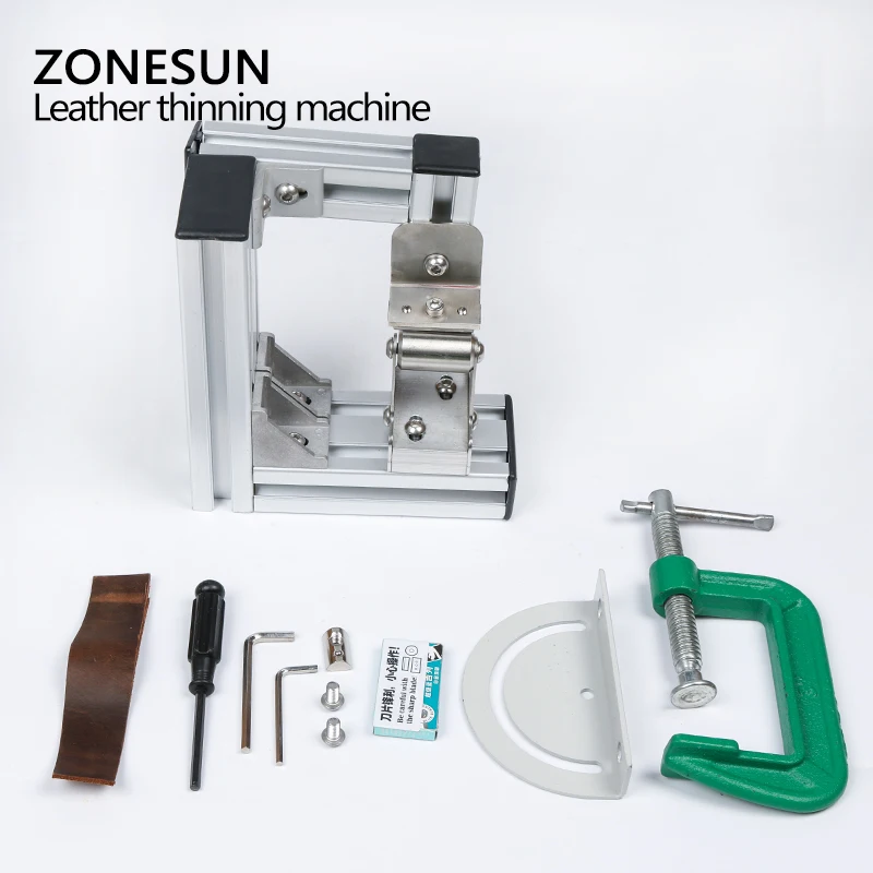 Zonesun Leather Skiver Leather Peel Tools Peeler DIY Shovel Skin Machine Leather Splitter Peeling Leather Edge Skiver