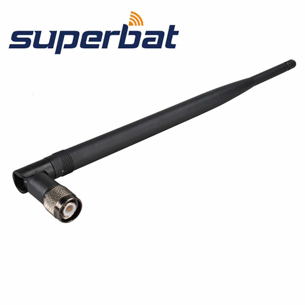 Superbat 7dbi 2.4GHz Omnidirectional Wifi Antenna TNC Male Connector for Wireless Router Booster Tilt-Swivel Rubber Aerial