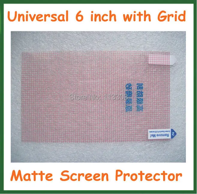 10pcs Universal Anti-glare Matte Screen Protector 5 inch 115*65mm 6 inch 129x73mm 3-layer Protective Film with Grid Size