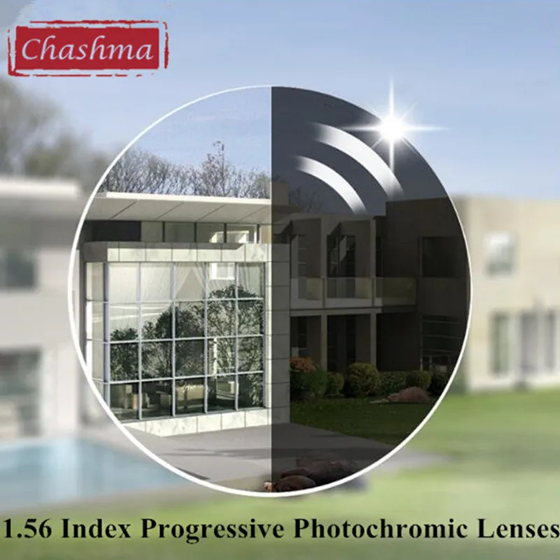 Chashma Near and Far Sight Aspheric 1.56 Index Interior Progressive Colored Multifocal Photochromic Lenses