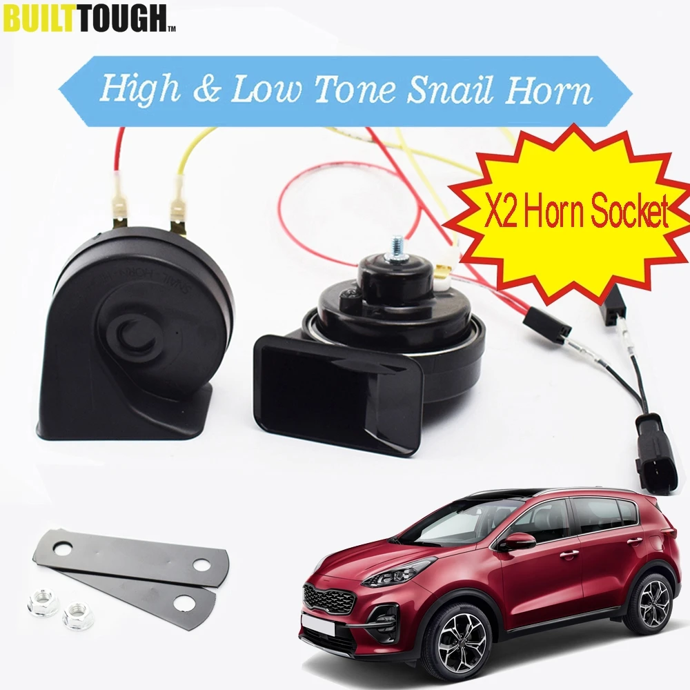 Schnecke Horn Für Kia Sportage SL QL 2010 2011 2012 2013 2014 2015 2016 2017 2018 2019 2020 Dual Pitch laut Wasserdichte Auto Hörner
