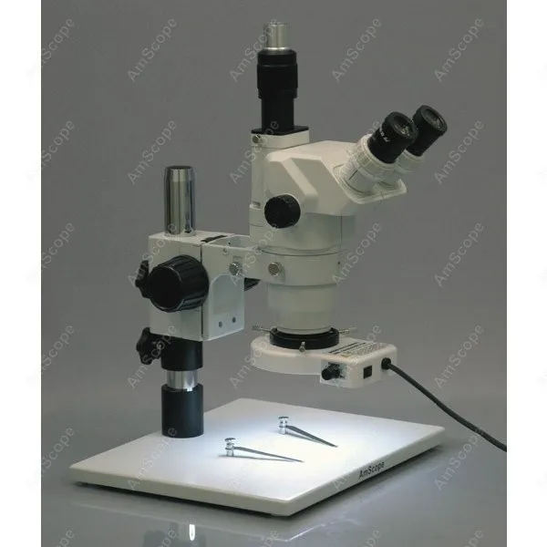 Trinocular Stereo Zoom Microscope--AmScope Supplies Ultimate 6.7x-90x Trinocular Stereo Zoom Microscope