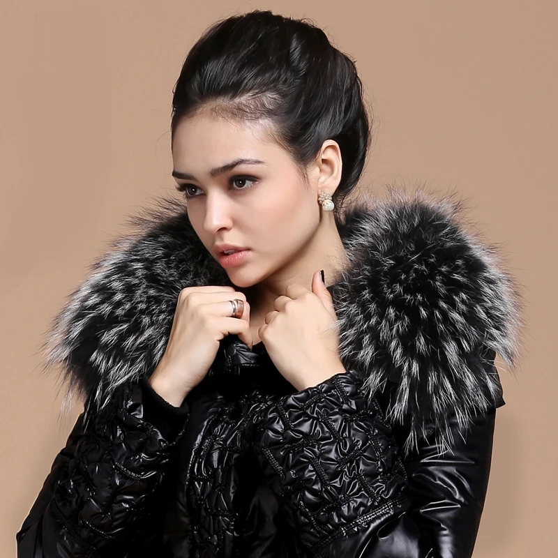 AYUNSUE 2020 Winter Duck Down Jacket Women Long Coat Female Parka Warm Clothes Real Fur Collar High Quality chaqueta mujer 003