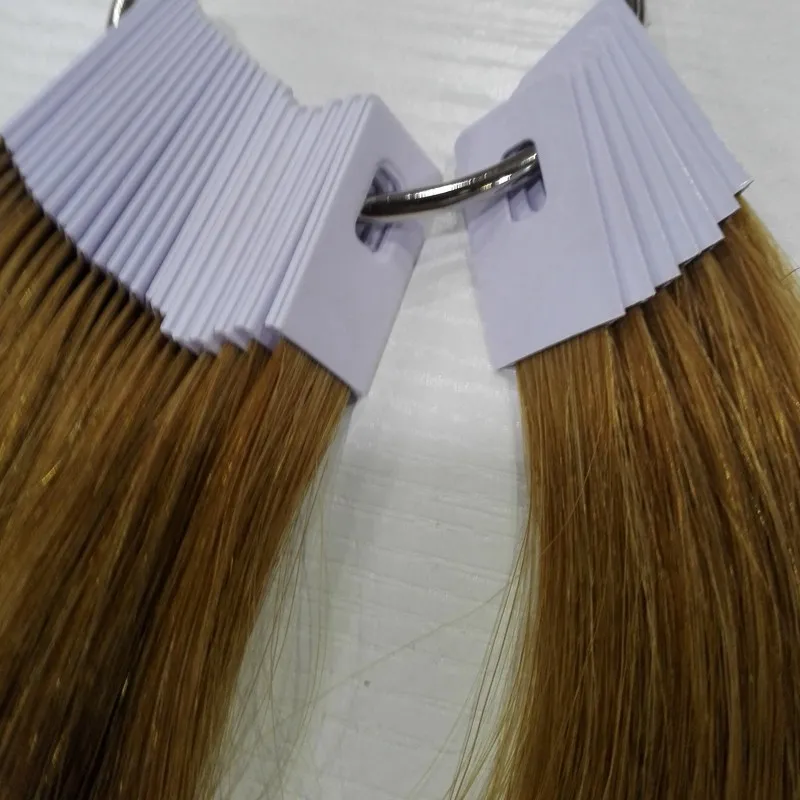 8 inch human hair color ring for salon hair  color chart light brown color can change any color