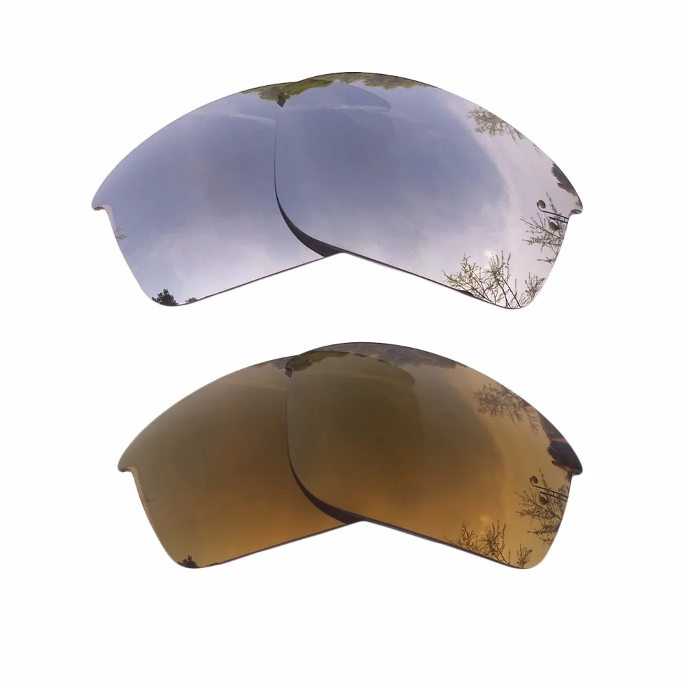 

Silver Mirrored & Bronze Gold Mirrored Polarized Replacement Lenses for Bottle Rocket Frame 100% UVA & UVB