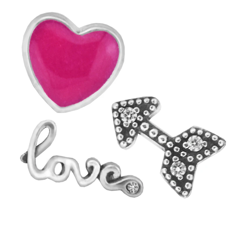 

Authentic 100% 925 Sterling Silver Love Feelings Petites Charm Beads Fits Locket Pendant Charm DIY Fine Jewelry Gifts for Women