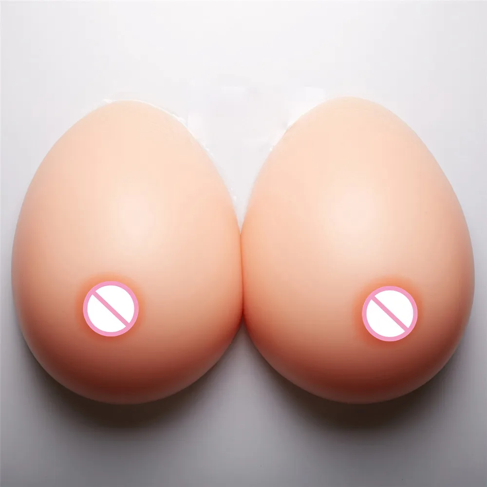 3600g/pair CD Crossdresser Silicone Breast Forms Tits Enhancers Fake Breast Drag Queen Shemale Artificial Boobs 50E/52DD/54D