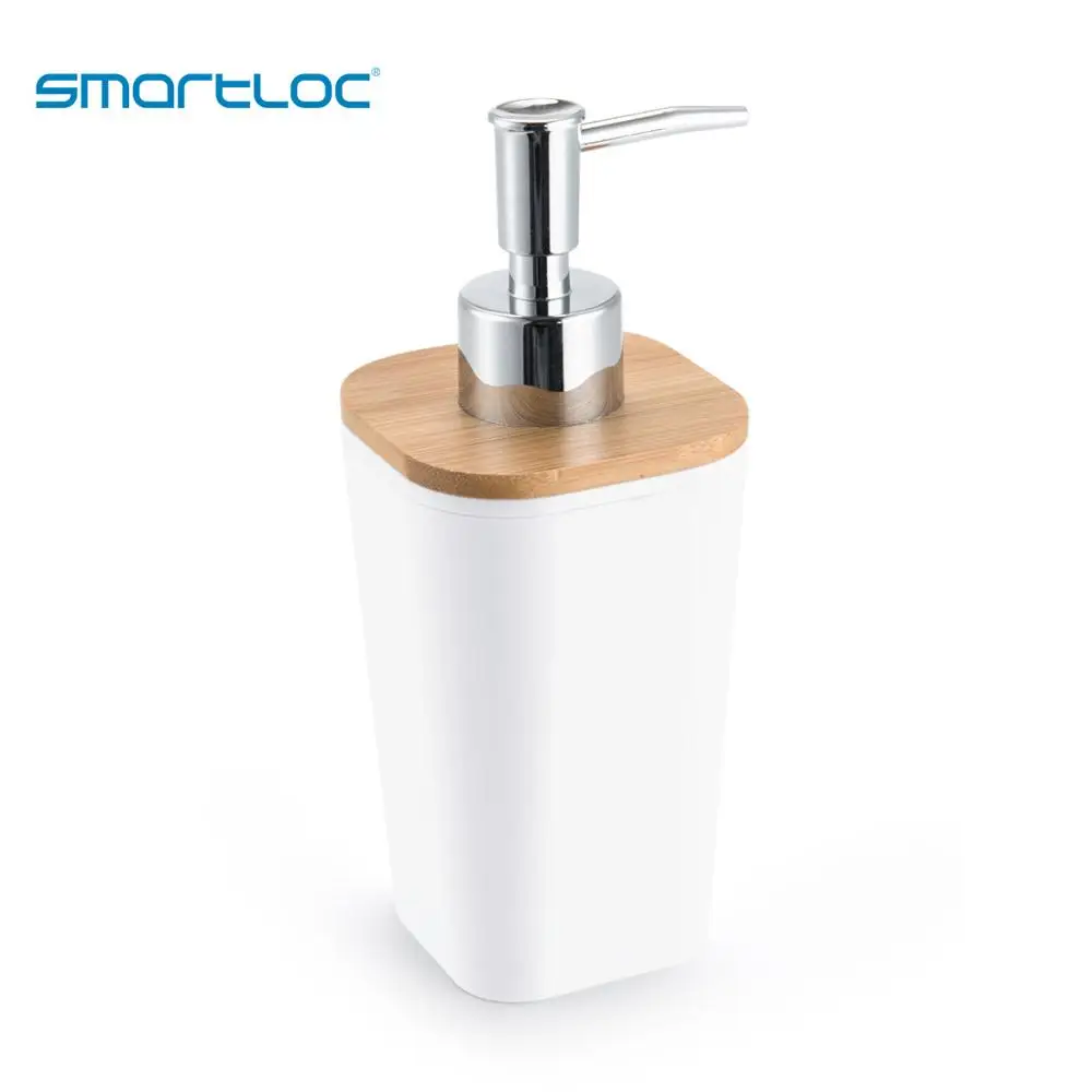 Set of 6 smartloc Plastic Bathroom Accessories Set Toothbrush Holder Toothpaste Dispenser Case Soap Box Toilet Shower Storage