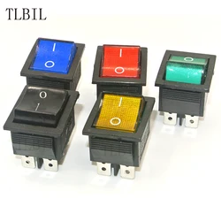 1PC KCD4-202 boat rocker switch power switch 4 feet with light 31x25mm 20A 125V AC 15A 250V AC