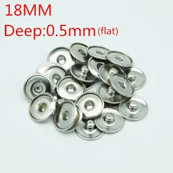 Hot sale 50PCS snap buttons 18MM for make print snap buttons or rhinestone snap buttons DIY Fittings PJ0001