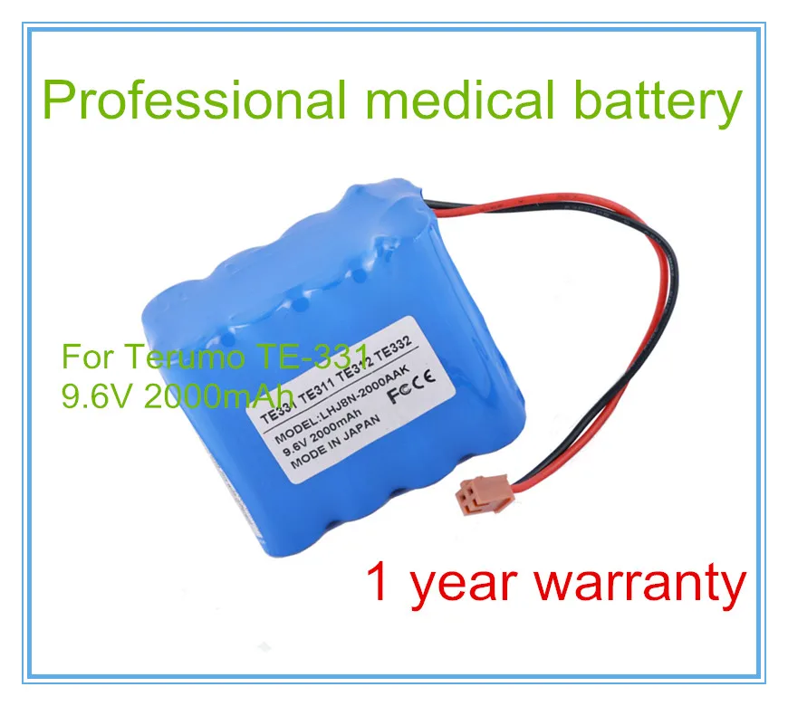 Remplacement de la batterie de la pompe à perfusion pour la pompe à perfusion TE-331,TE-311,TE-312,TE-332, batterie de pompe à seringue BN-600AAK