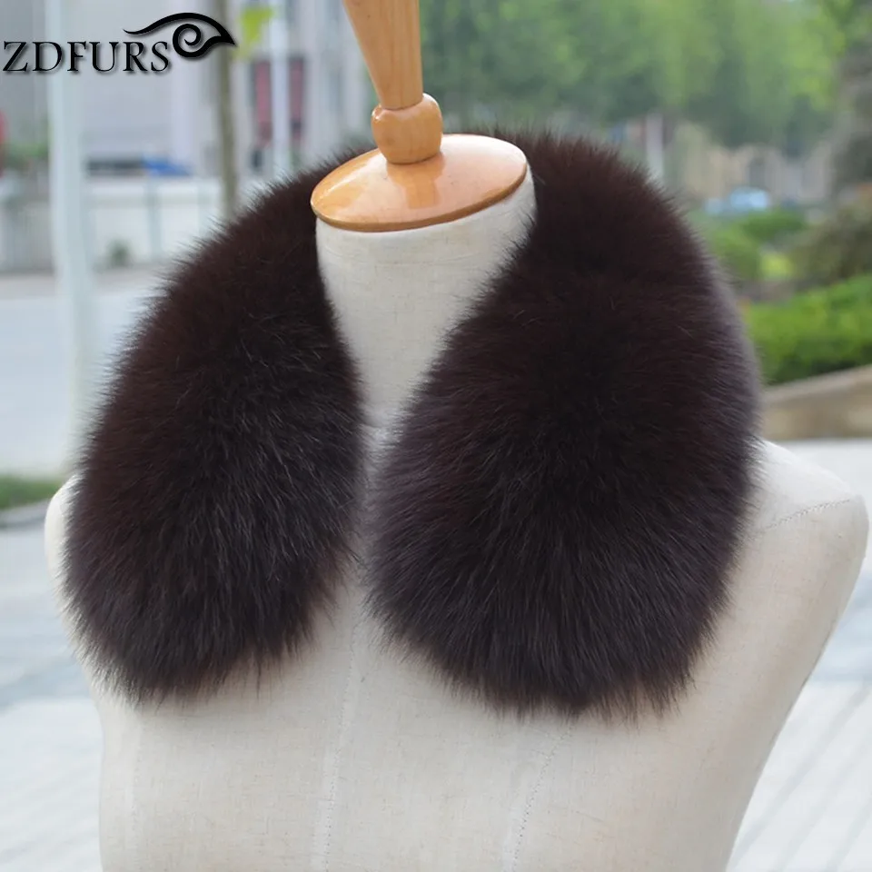 ZDFURS *  women\'s clothing collar accessories  fashion fur fox scarves 100% Real fox fur collar square  ZDC-163007