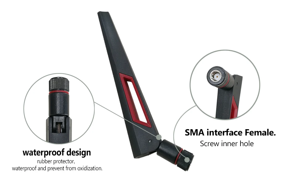 2,4G/5,8GHz Antenne WiFi mit 8dBi Verstärkung RP-SMA SMA Buchse Dualband-Antenne 2,4GHz Router IEEE WLAN-Antenne LoRaWAN Meshtastic Gateway – Detail 9