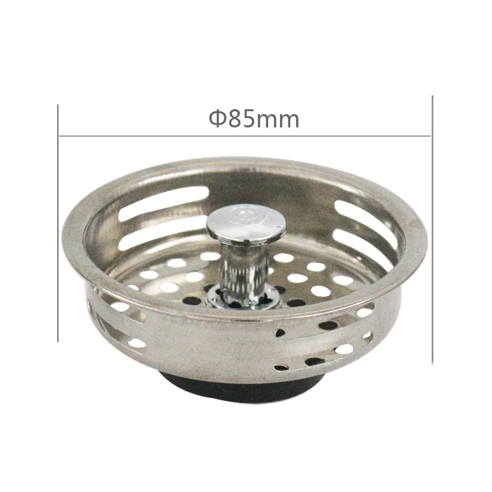 

Talea Stainless steel Sink strainer Plug Kitchen Sink Drain Double Mesh Stopper Basket Strainer Waste Plug Dispose garbage