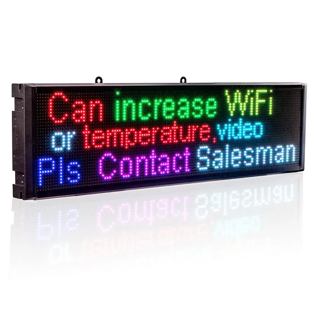 

P5 LED Signs SMD RGB Full Color Module Indoor WiFi Shopwindow Programmable Scrolling Message Led Display Board- EU US UK AU Plug