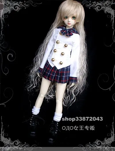 1/4 1/3 BJD Student uniforms suit Shirt+Skirt for SD clothing BJD doll accessories,Not included doll,shoes,wig,and other D1247