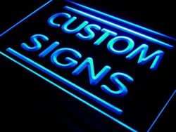 7 Sizes Multi Color Remote Control Custom Neon Signs Design Your Own LED Neon Signs Rectangle Round Shape