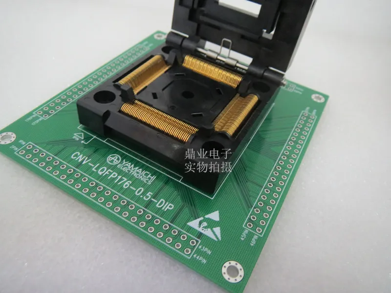 Clamshell LQFP176/DIP176 QFP176 TQFP176 CNV-LQFP176-0.5-DIP YAMAICHI  0.5mm  IC Burning seat Adapter Test Socket test bench