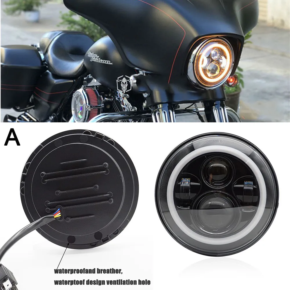 7 cal doprowadziły reflektor motocyklowy 40W/60W/80W/90W i 7 cal powłoki obudowy reflektorów wsporniki dla Harley Yamaha Honda Suzuki Moto