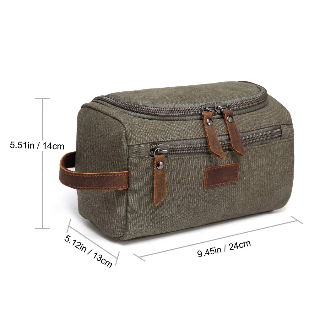 Wasserdicht Tragen Männer Kosmetik Make-Up Box Tasche Reise Veranstalter Leinwand Große Notwendigkeiten Männlichen Eitelkeit Fall Waschen Kulturbeutel – Detail 1