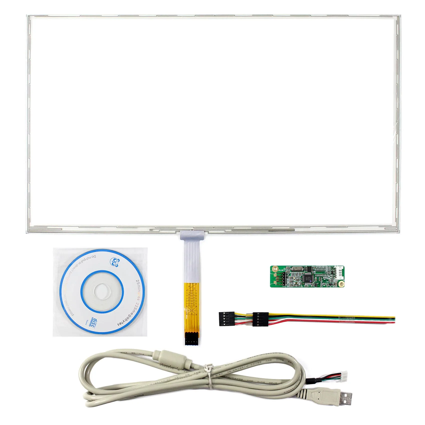 15.6inch  5pin FPC connector 5-Wire Resistive Touch Panel Dimension Size 359mmx209mm Reissitve Touch Screen