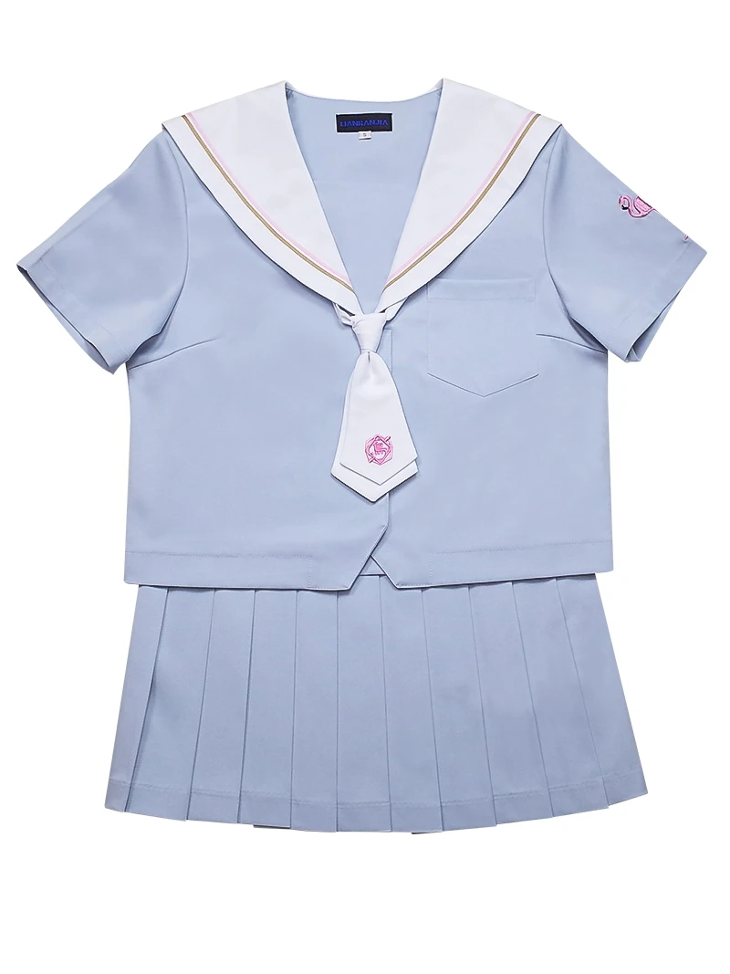 School uniform set Student uniform tie Sailor suit set Table costume Japanese school uniform Girl Summer