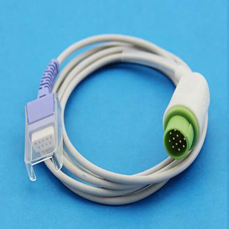 

Free Shipping Compatible for Bruker DC-3002, IH, and M3 12 Pin to DB9 Pin Spo2 Extension Cable Medical Spo2 Adapter Cable TPU