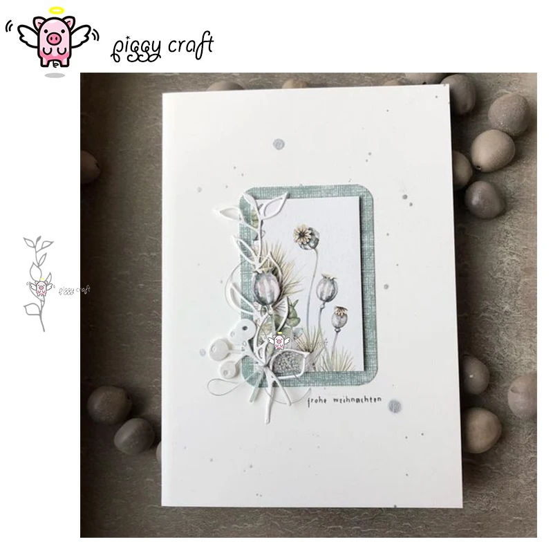 

Piggy Craft металлические штампы для резки, пресс-форма для листьев, украшение для скрапбукинга, нож для рукоделия, лезвие, трафареты, штампы