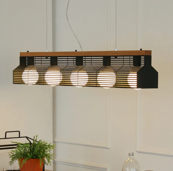 

Nordic A1 iron simple restaurant lights three Pendant Lights front desk study bar table bar creative lamps LU80380