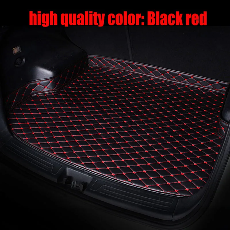 

Special made car Trunk mats for Audi Q7 SUV 5D customized waterproof anti skid foot case rugs carpet liners(2006-)