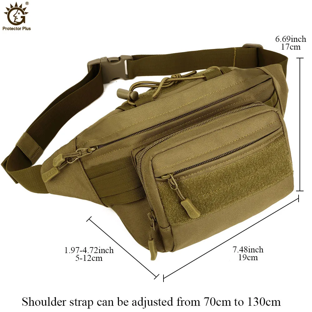 Tactical Molle Bag Waterproof Waist Pack Fanny Pack Hiking Fishing  Sports Hunting Waist Bags Tactical Sports Bag Belt