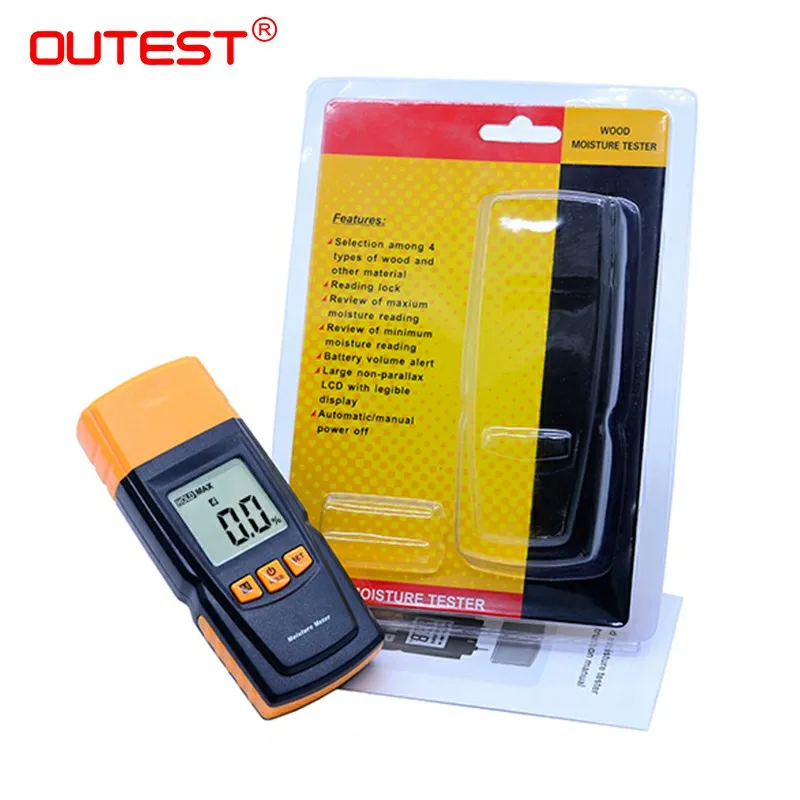 Digital LCD Display Wood Moisture Meter Humidity Tester Timber Damp Detector portable wood moisture meter GM605