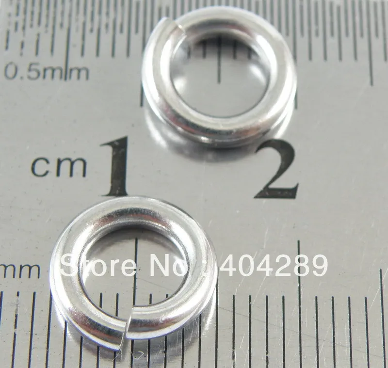 

200pcs 2.0*10mm 316L Stainless Steel Jump Rings,DIY Chain parts Finding,Lobster Clasp Split Rings