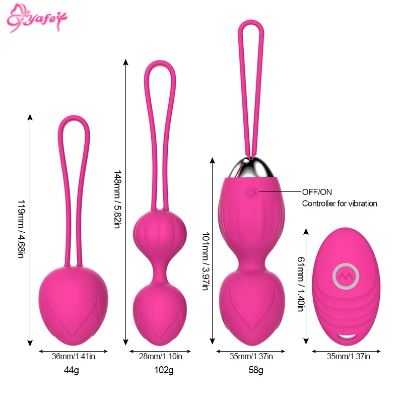 Vaginal Balls Sex Toys for Women Kegel Ball Vagina Exercise Tighten Massage Wireless Remote Control Kegel Vibrating Egg Female