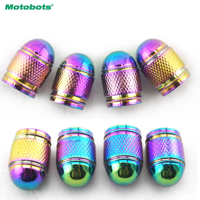 

MOTOBOTS 200pcs Colorful Aluminum Bullet Style Car Motorcycle Rocket-Shaped Air Port Cover Tire Valve Wheel Stem #CA1296