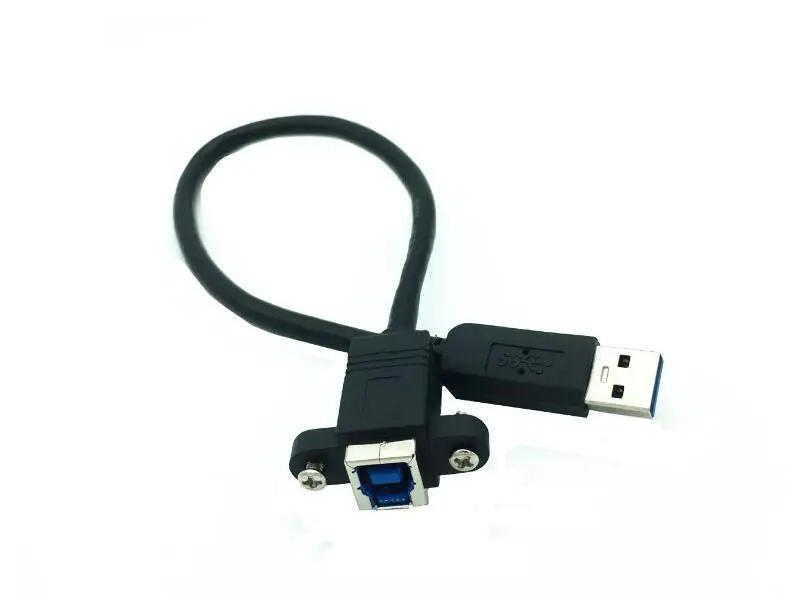 30CM 1ft 5Gbps USB 3.0  Type A AF Male  to  B Female connector cable adapter with panel mount cable