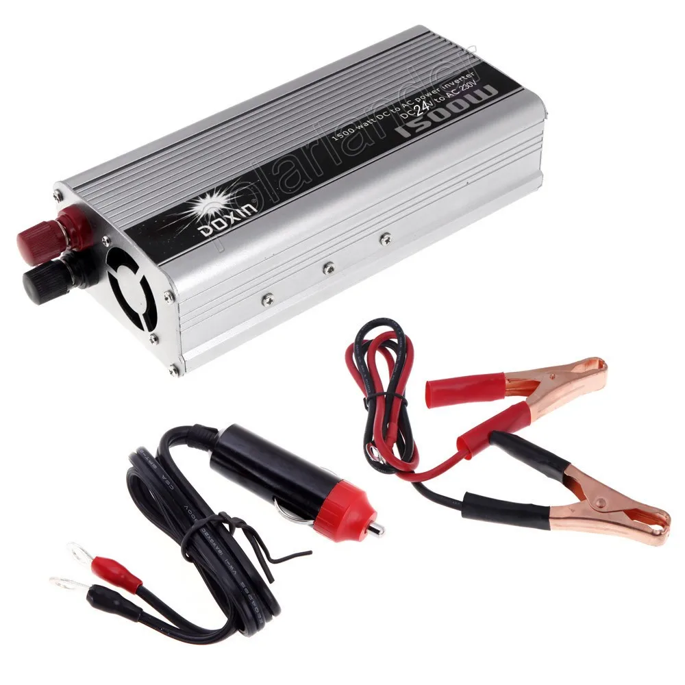 1500W Car Truck Boat USB DC 24V to AC 220V Power Inverter Converter Charger modified sine wave voltage transformer