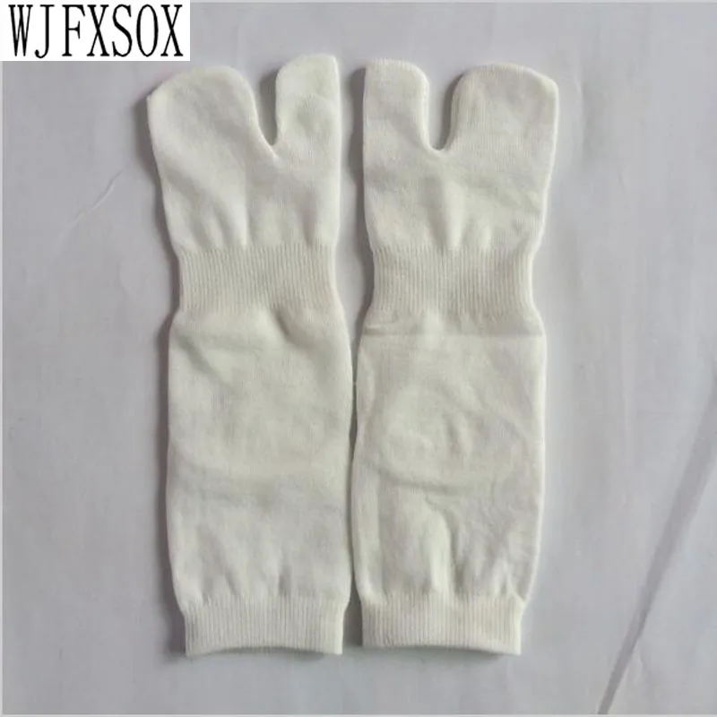 10 pcs = 5 pairs Men Women Summer Fiber Two Finger Socks Kimono Flip Flop Sandal Split Ninjia White Tabi Toe Socks Meias