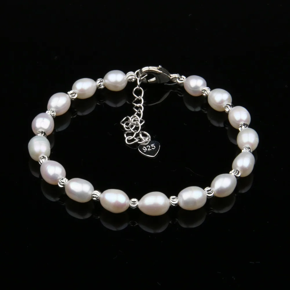 100% Natural Freshwater Pearl Bracelets Natural Pearl Bracelet for Women Cuff Bangles Wrap Beads Bracelet