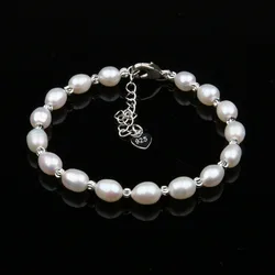 100% Natural Freshwater Pearl Bracelets Natural Pearl Bracelet for Women Cuff Bangles Wrap Beads Bracelet