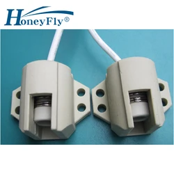 HoneyFly2pcs-Soporte de lámpara R7S de cerámica, conector convertidor, mango de Metal, 78mm, 118mm, 165mm, 189mm, 254mm, 333mm, lámpara halógena