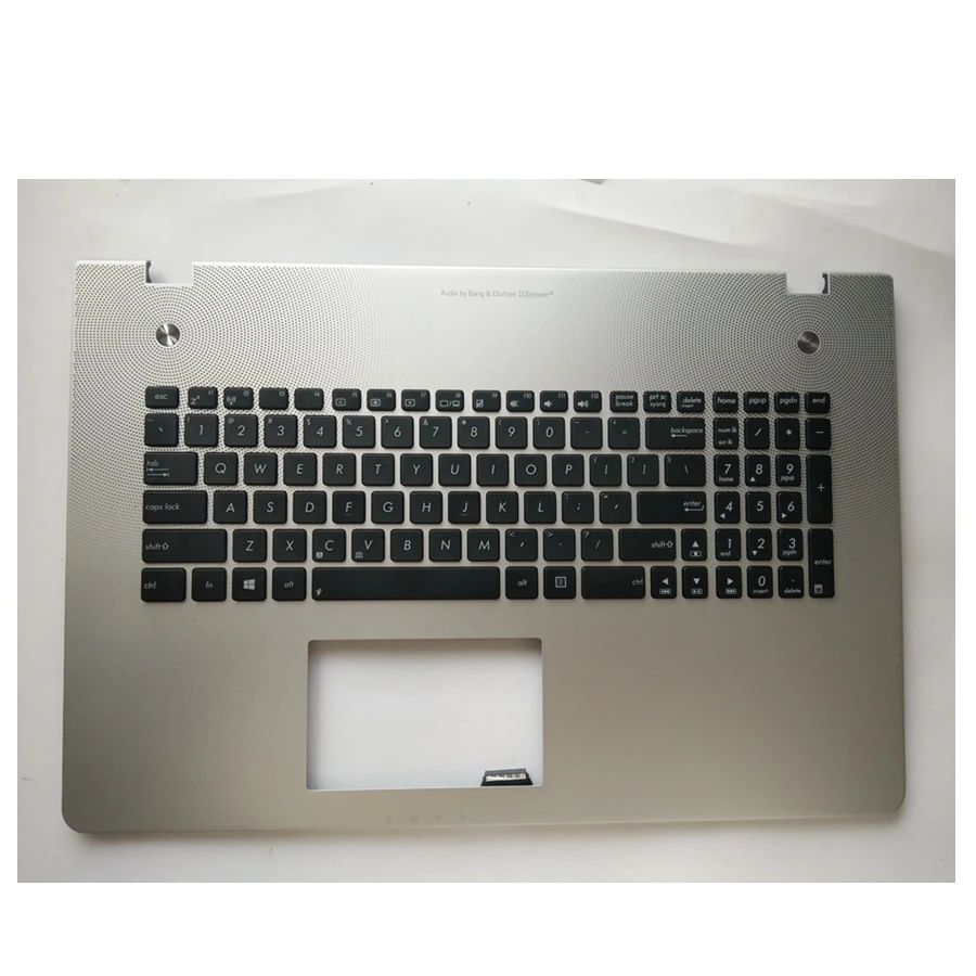 

US FOR ASUS N76 N76V N76S N76VM Laptop keyboard With C shell backlighting silver New English