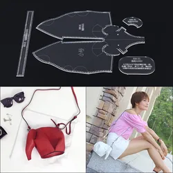 1 Set DIY Women's Elephant shape shoulder diagonal package Acrylic Template Leather Craft Sewing Pattern Accessories